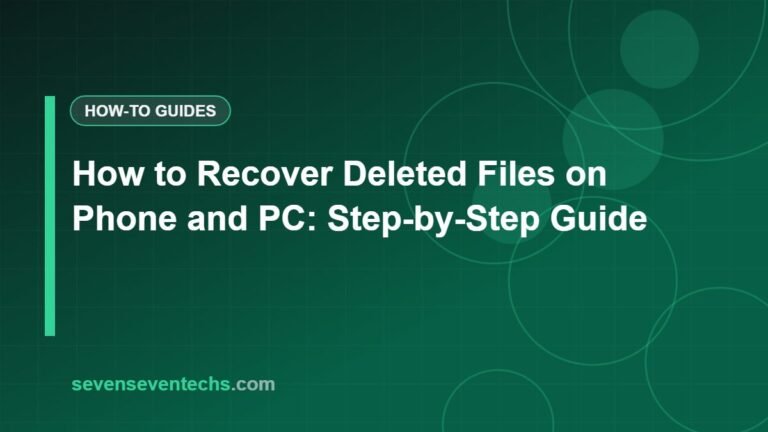 How to Recover Deleted Files on Phone and PC: Step-by-Step Guide